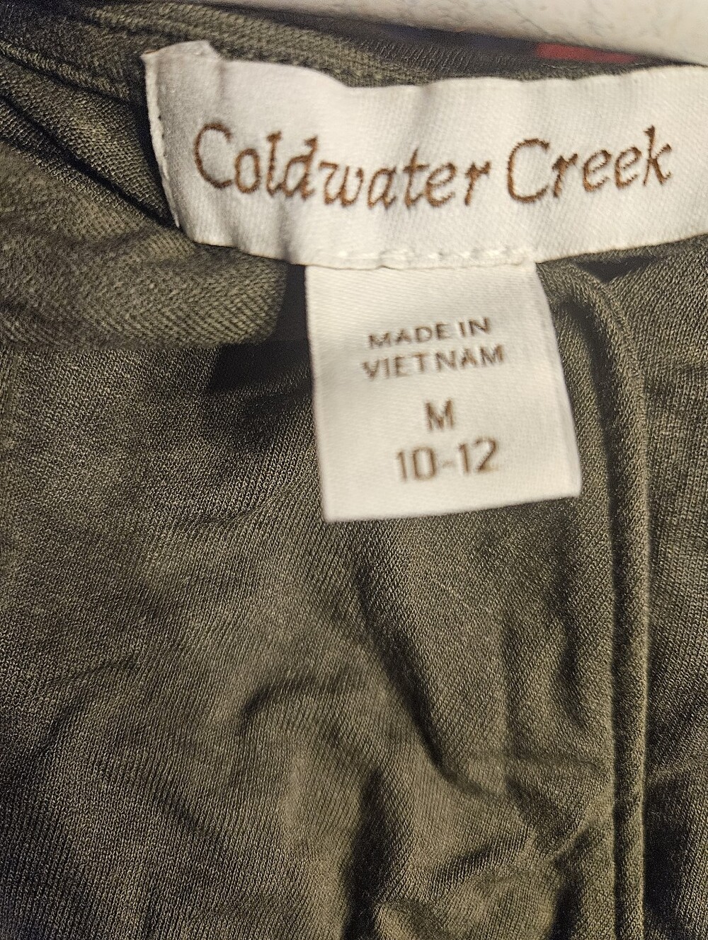 Coldwater Creek Olive Green Sleeveless Maxi Dress - Picture 10 of 11
